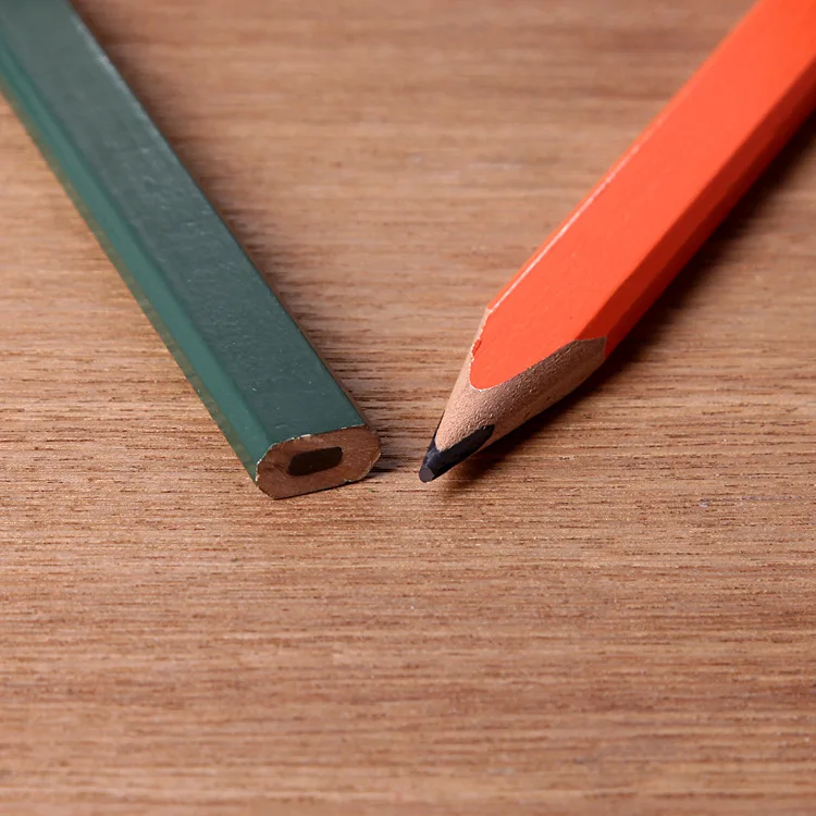 Custom Logo Architect Carpenter Marking Pencil Set Worker Pencil Builder Construction Woodworker Octagonal Pencil