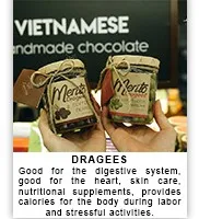 Delicious taste Matcha Chocolate covered Almonds made in Vietnam