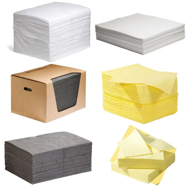 Spill Absorbent Oil-Only Meltblown General Liquid Fluid Fruit Dimpled Chemical Polypropylene Oil Only Floating Pad