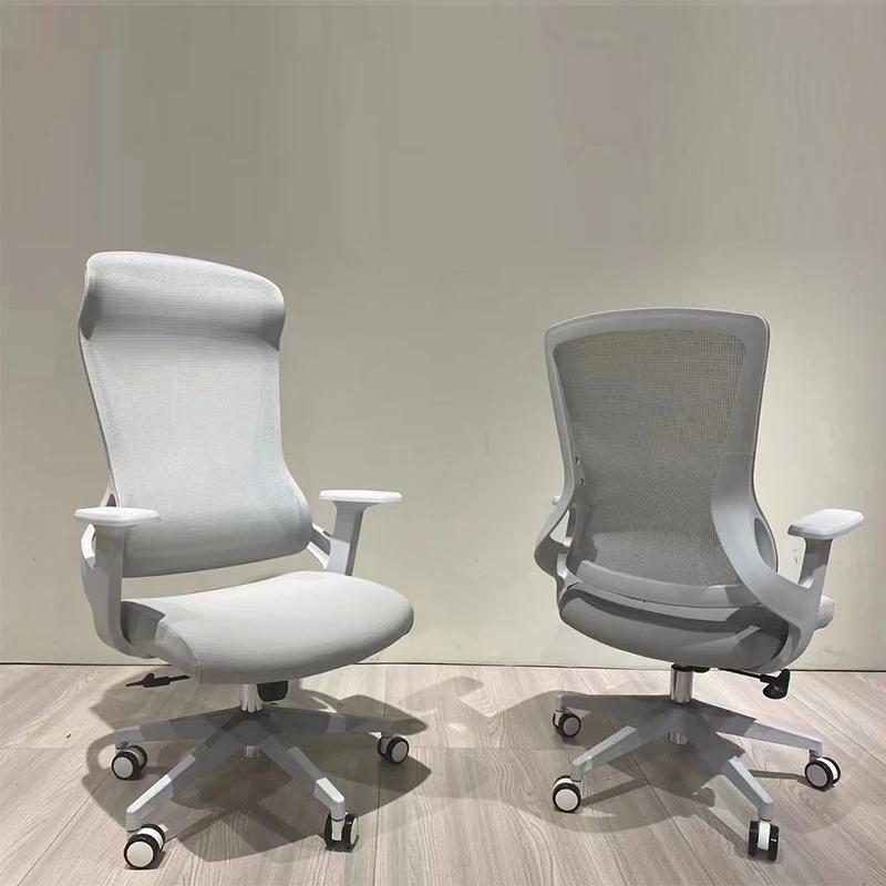 Высокое качество Лучшая цена Современный эргономичный офисный стул с высокой спинкой полностью из ткани подголовником