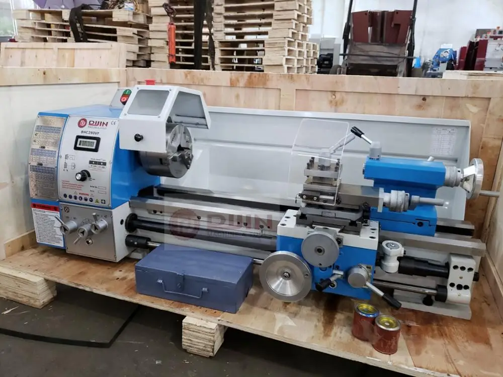 mini tour metal BHC290VF spindle bore 38mm AC motor 1.1KW inverter control DIJIN brand