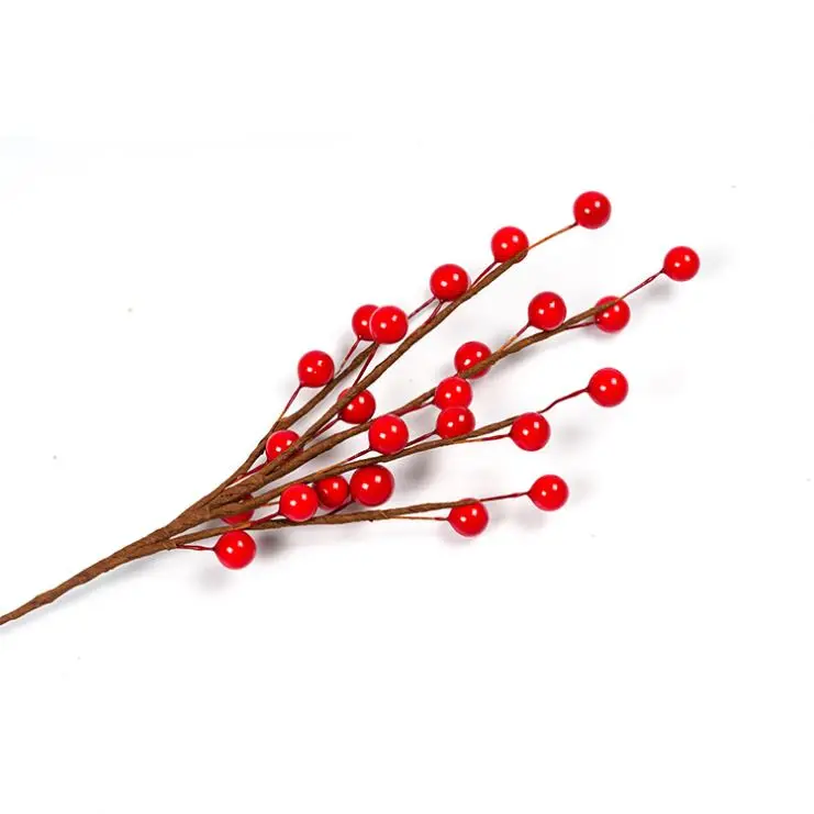 Artificial Christmas Berry 25 Branches Red Berries
