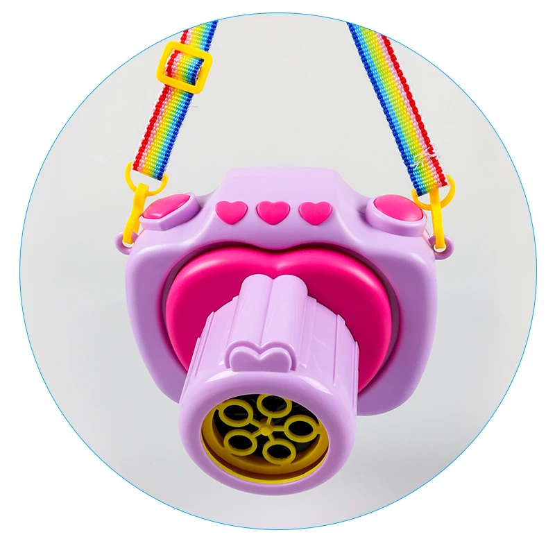 Automatic B/O Soap Bubble Camera kids toy music camera bubble machine