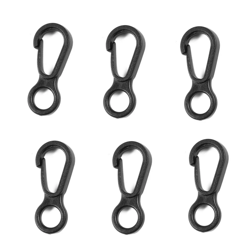 Factory Custom Hanger Webbing Quick Release PP Small Plastic Spring Clip Strap Hook Rotary Swivel Snap for 8mm Rope