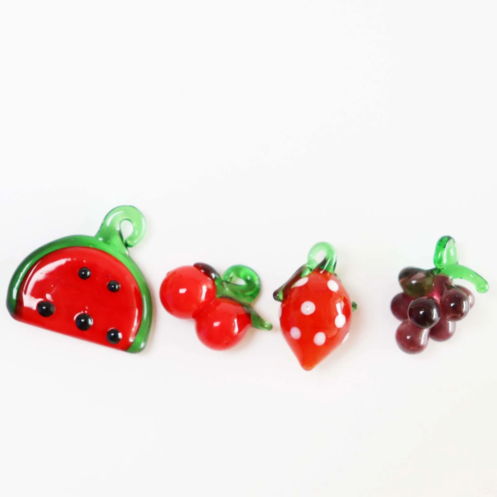murano glass fruit pendant Korea necklace women watermelon cherry strawberry grape