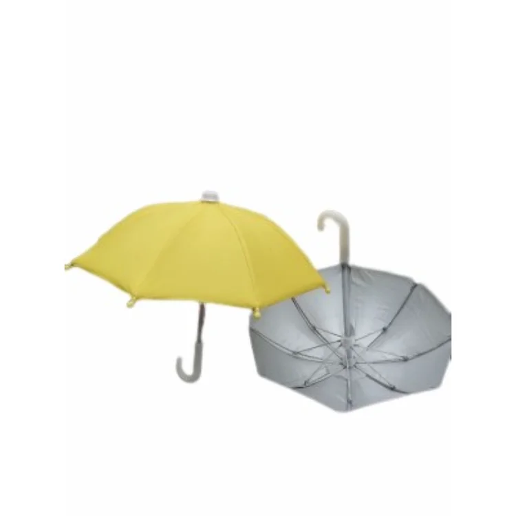 Thickened Sun Protection Silver Plastic Camouflage Opaque Mobile Phone  Small Umbrella