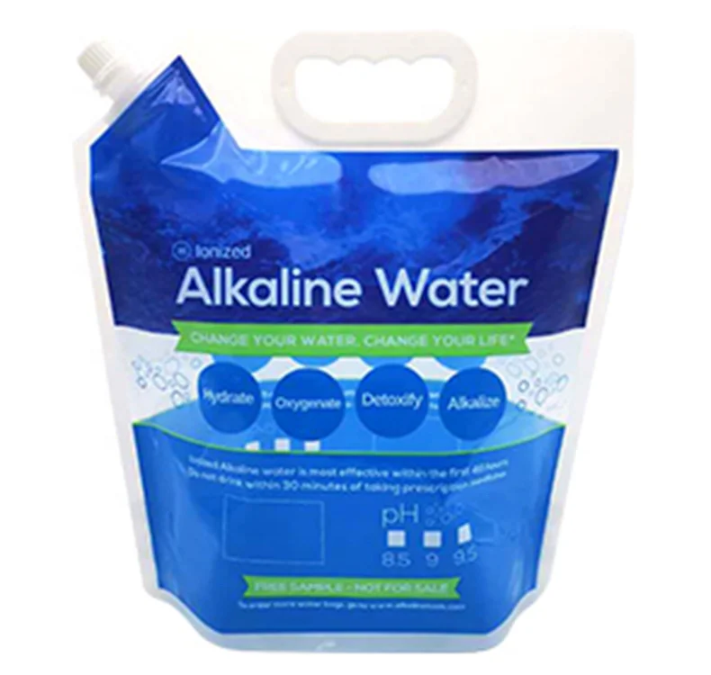 High Barrier Liquid Packaging Plastic Bag 5 Liters Alkaline Water Bag