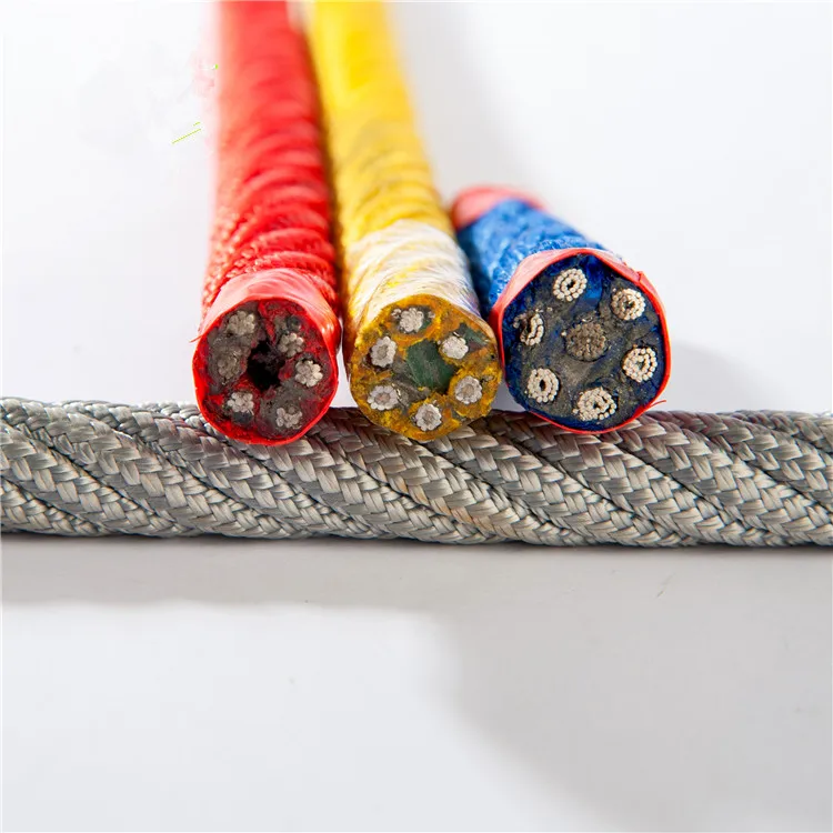 China Combined Rope 6 Strand Reinforced Polyester Twisted Combination Rope With Steel Wire For Outdoor Playground Climbing Nets