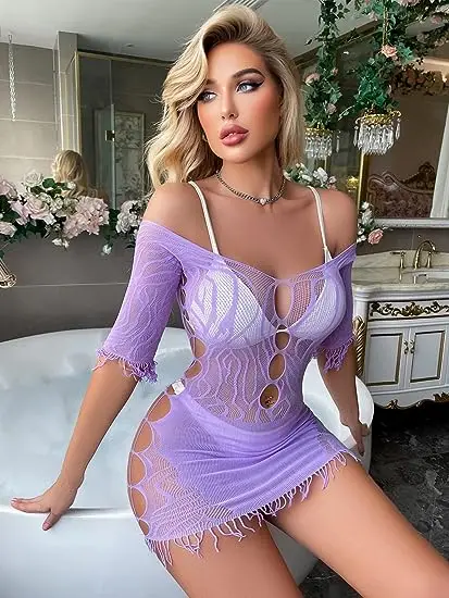 Factory custom Sexy Fishnet Bodystocking Nylon Sexy Lingerie For Women Add Rhinestone Body stocking