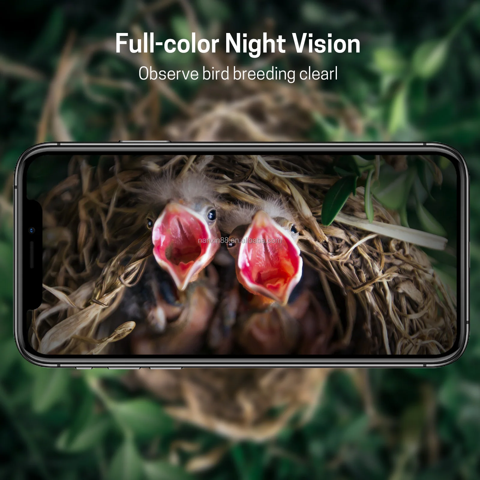 Wood Bird Nest Smart AI bird camera  with solar panel waterproof garden bird house gift for family