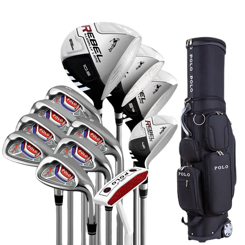 New Golf Club Set Mens Complete Set Beginner Clubs Practice Ball