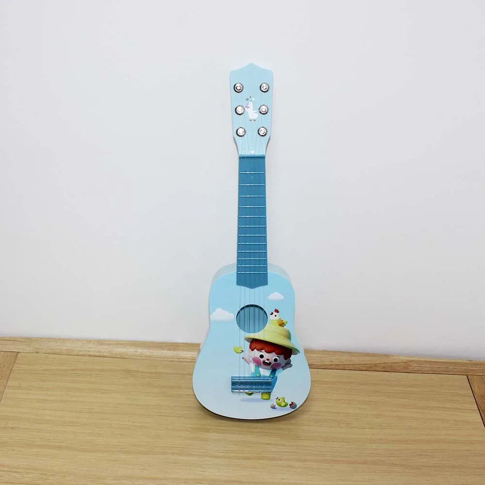 21 Inch Plastic Guitar Toy 6 Strings Mini Children Musical Instruments wooden music toy Educational Learning Rhyme Developmental