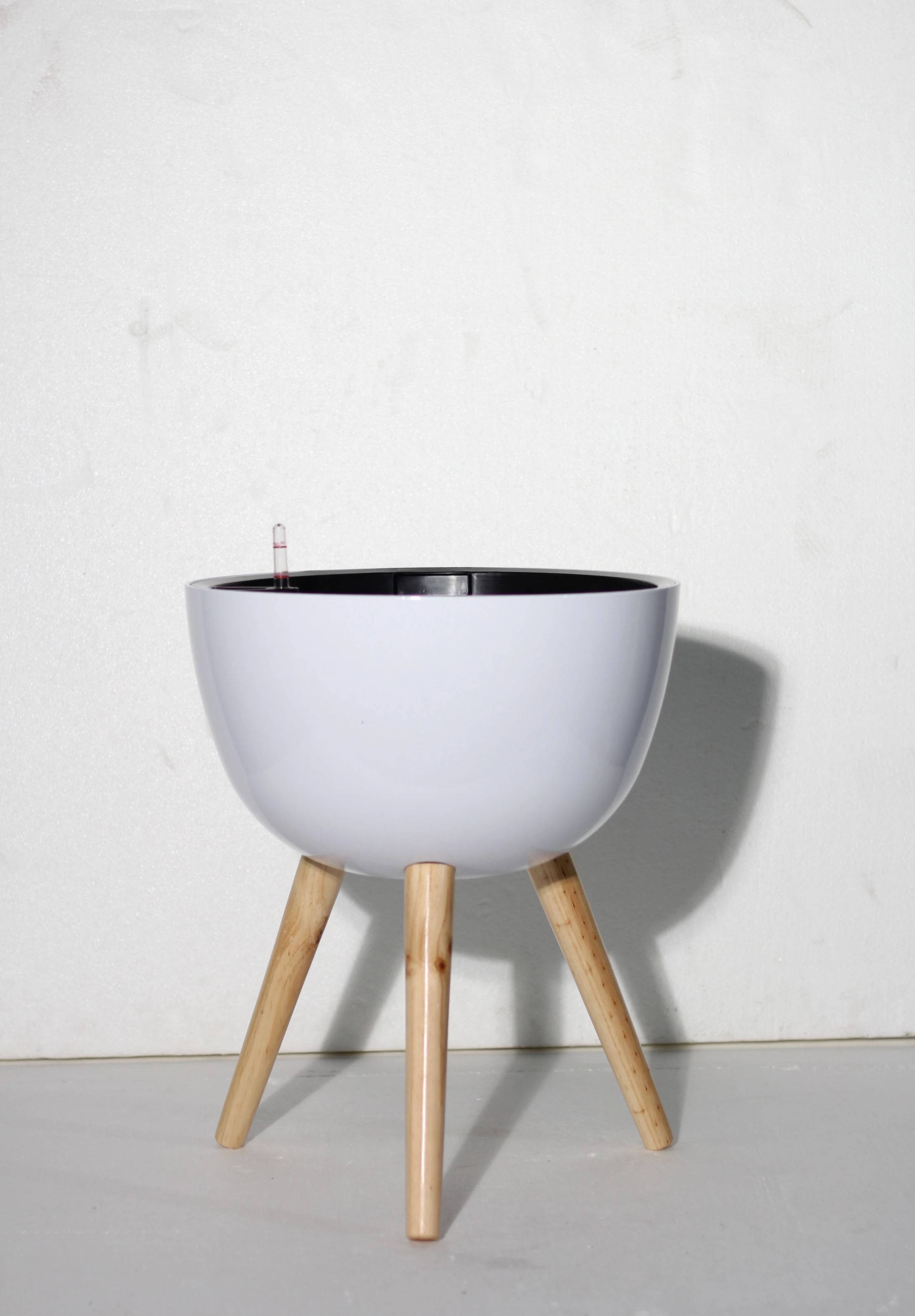 High Quality Modern Living Room Brushed Round Plastic Plant Flower Pots & Planters Vertical Stand Home Decor Larger Masetas