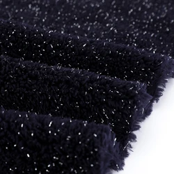 Manufacturer Custom Printed Soft Polyester Knit Double Side Sparkling Sherpa Fleece Fabric For Rug Blanket