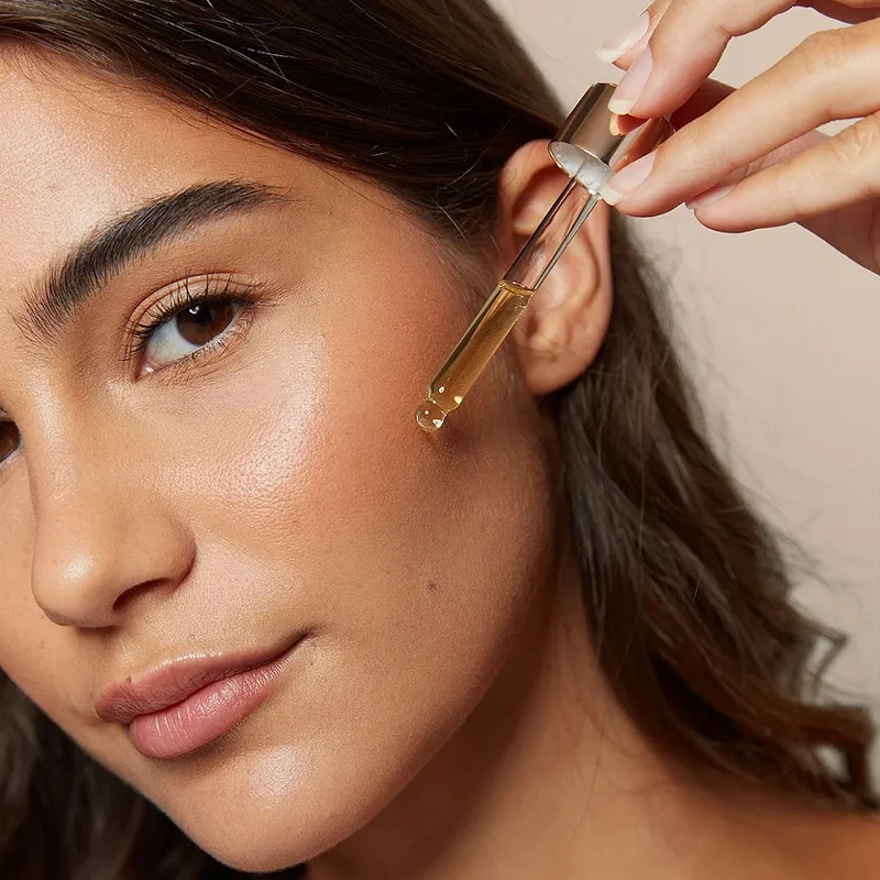 Private Label 100% Natural Self Tan Face Drops Tan Oil instant brown skin tan drops