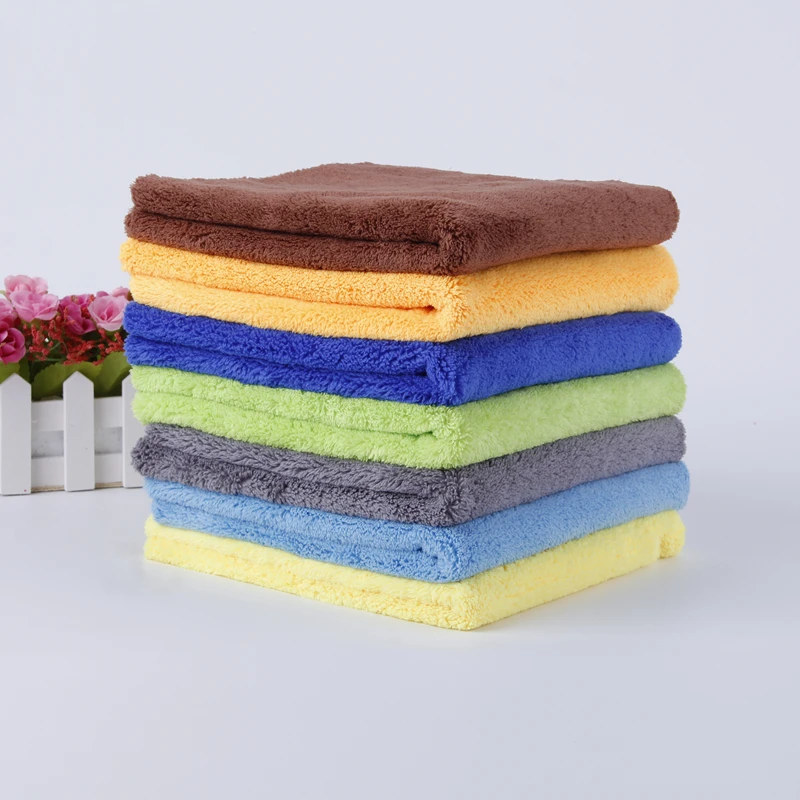 Microfiber towel 500GSM wash magic clay for washing Coral Velvet Car Towel