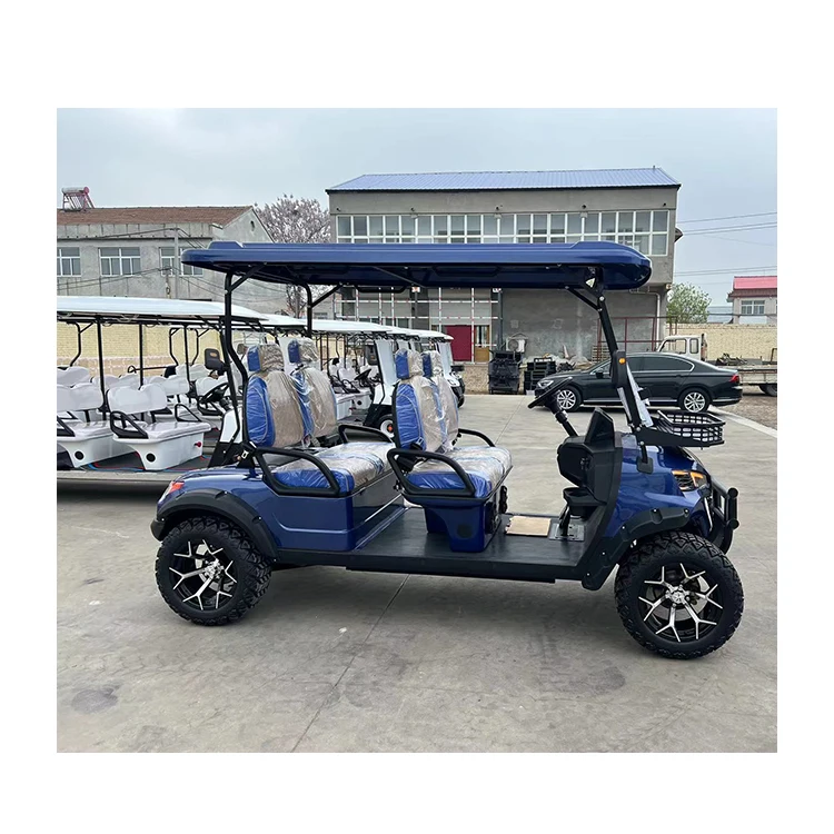 CAMP New Design 6 Seater Golf Cart Electric Motor 72v Battery Club Sightseeing Electric Golf car