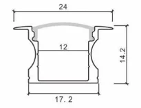 High Quality LED Aluminum t slot profile mounting channel aluminium heat sink For Led Strip light