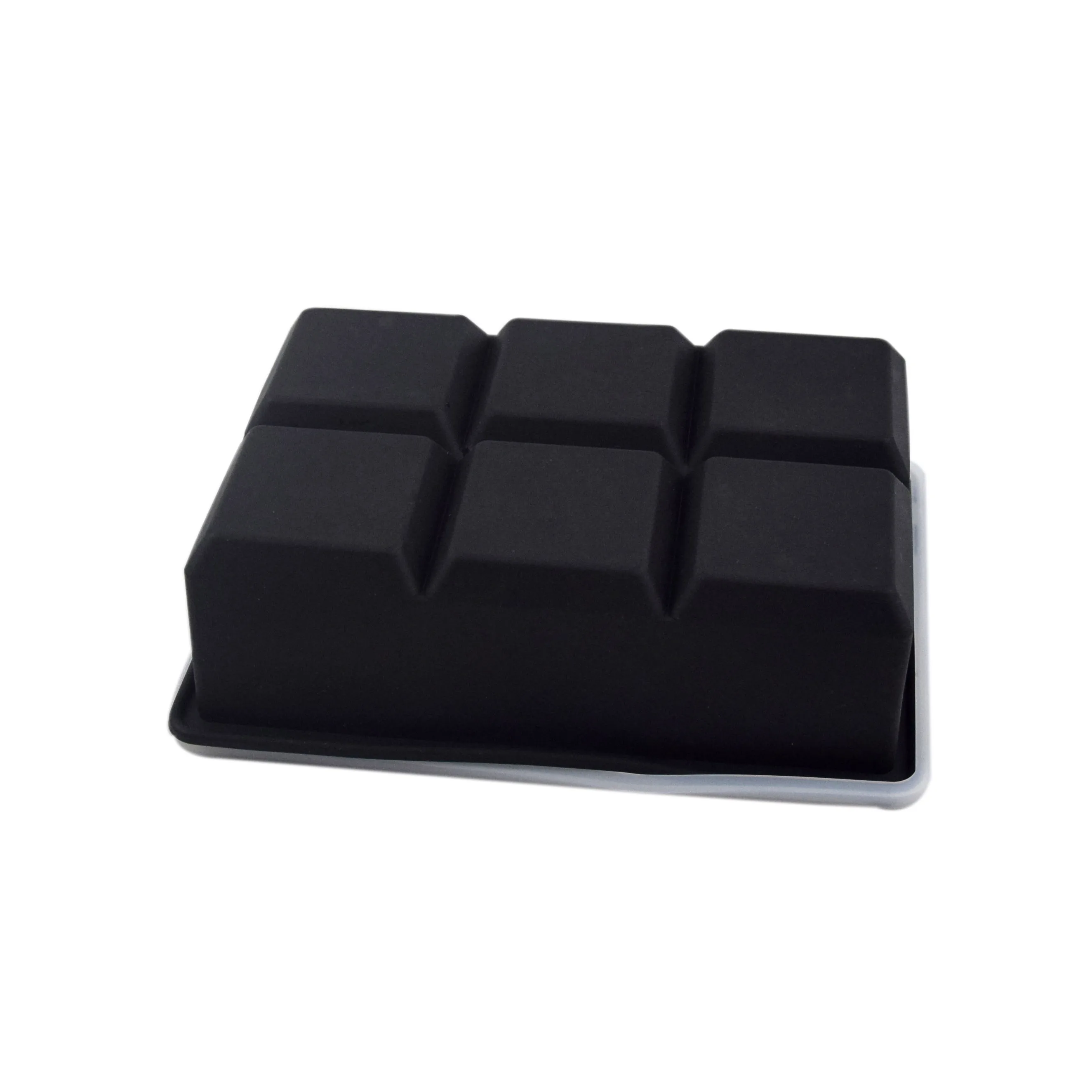 6Holes Ice Maker  Reusable Food Grade BPA Free Silicone Ice Cube Tray