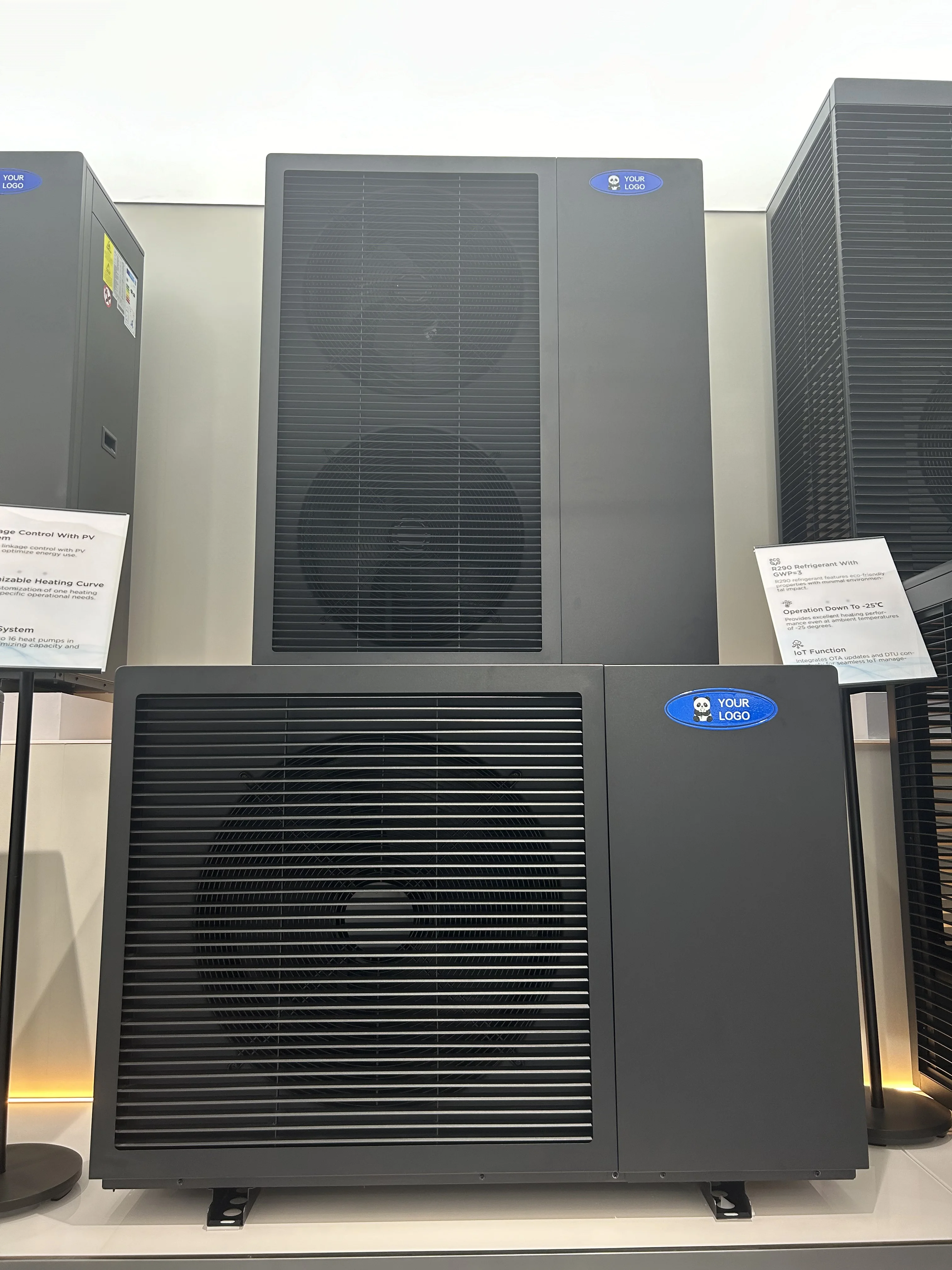 Sunrain 10kw 12KW 18KW 220V 50HZ Full DC Inverter EVI R290 A+++ WIFI Heating Cooling And Domestic Hot Water Monoblock Heat Pump