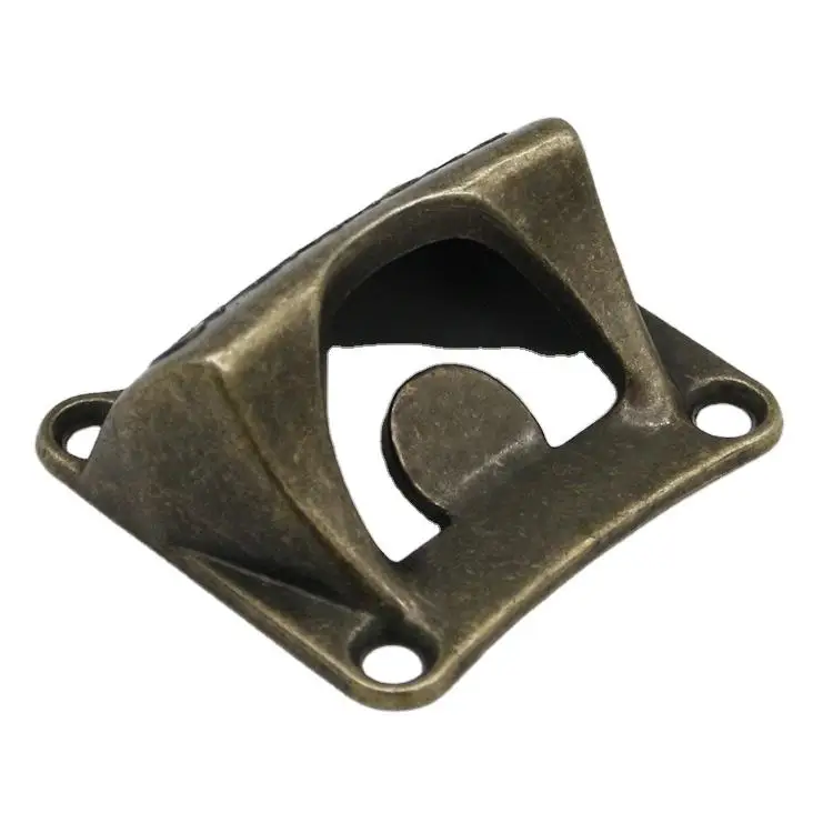 WSY 2022 Hot Vintage Bronze Bottle Opener Wall Mounted Beer bottle gripper Wine Beer Soda Glass Cap Bottle Opener vintage opener