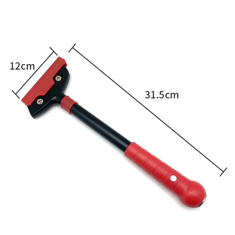 Factory direct sale large scraper tool anti-slip handle 1ft length safety steel blade cleaning scraper oven stove paint cement