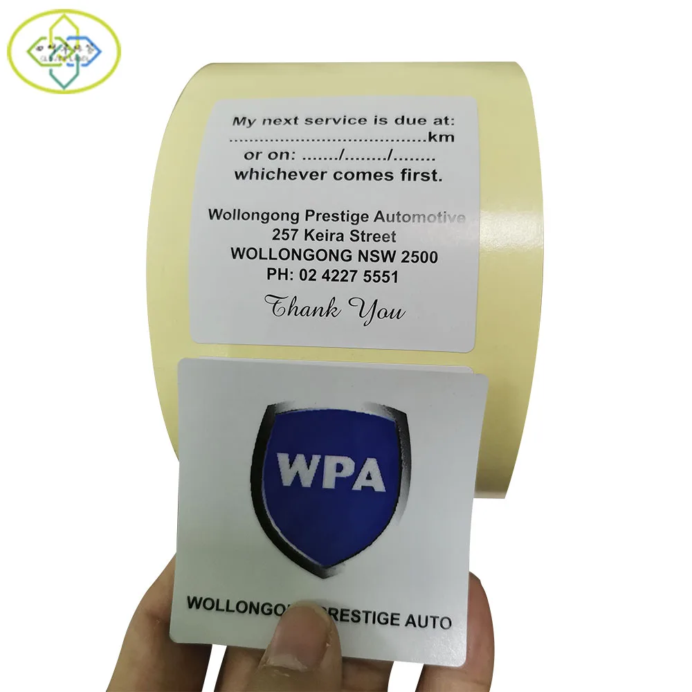 Customized double-sided printing sticker printing hand-written front and back label packaging