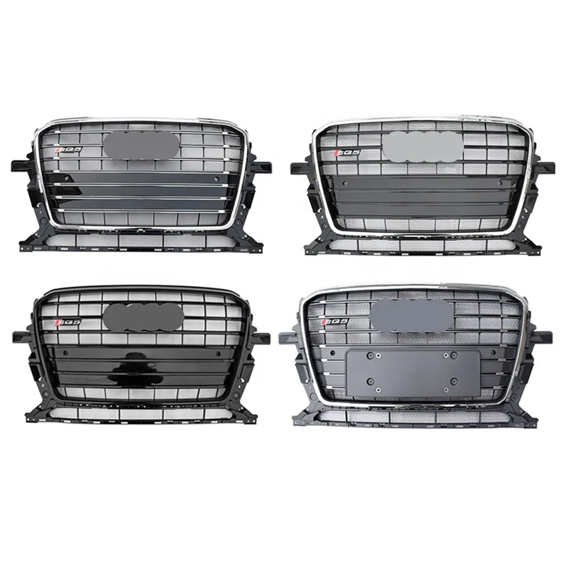 2013+ SQ5  Front Grill For sq5 q5 Audi 8r Upgrade SQ5 2013-2017 Chrome And Gloss Black