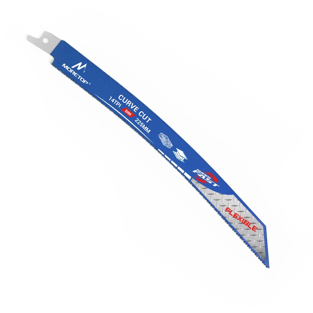 Superior Cutting Extra Long Blade Reciprocating Curved Saw Blade Wood Metal Sawzall Blade Fast Cutting