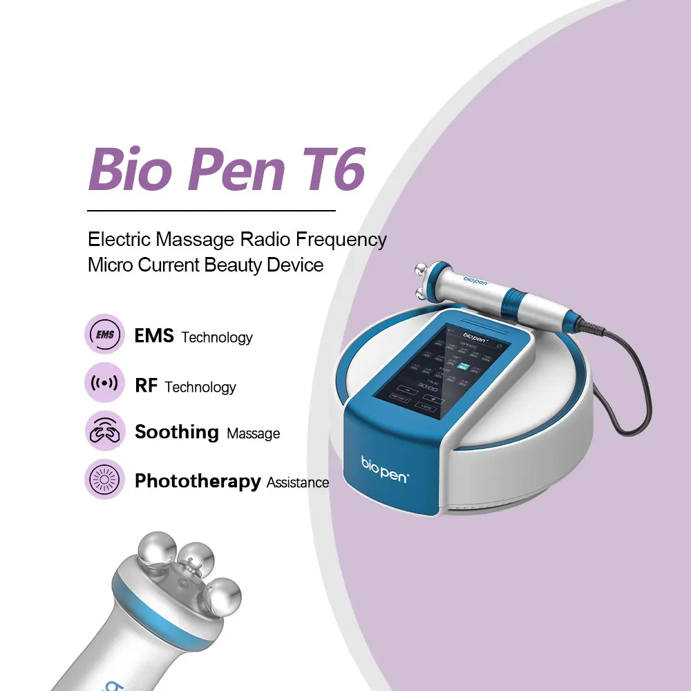 hot sale OEM No-Needle Mesotherapy bio pen t6 easy operation 360 rotation massage Salon use beauty machine