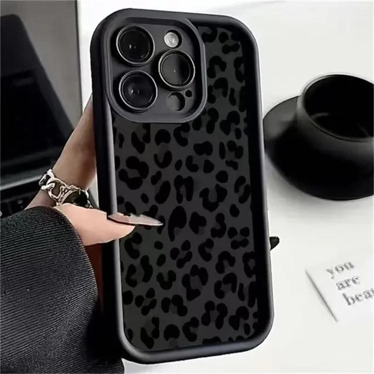 Leopard Print Design Phone Case Soft TPU All Round Protection Cover For vivo iQOO Z9s/Z9s Pro/Z8/Z8x/Z7/Z6