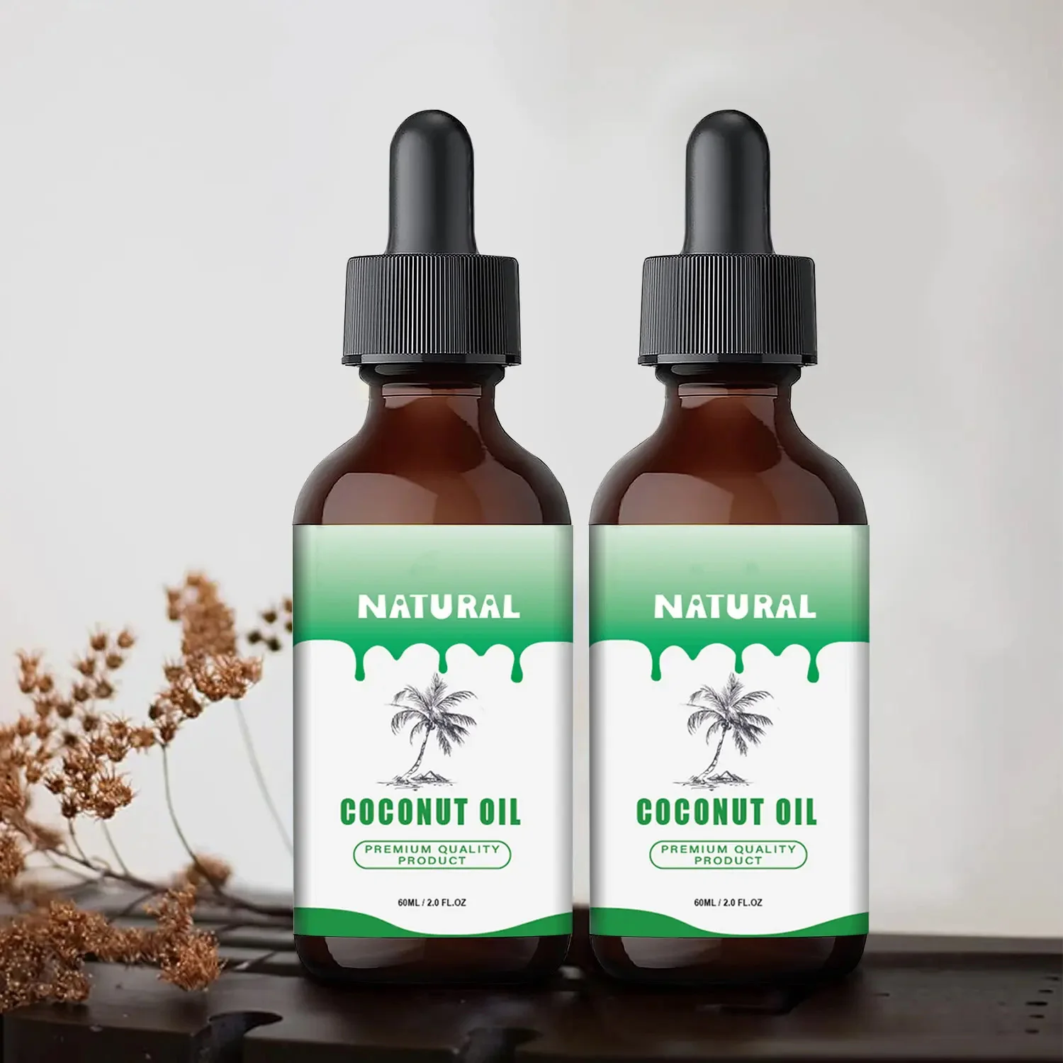 Private Label 100% Pure Organic Essential Oil Aromatherapy Massage Oil High Quality Nourishing Coconut Oil For Skin & Hair Care