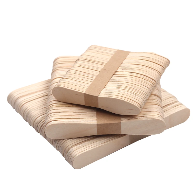 Low Price Natural Birch Wooden 75mm Ice Cream Spoon Wooden Ice Cream Spoon