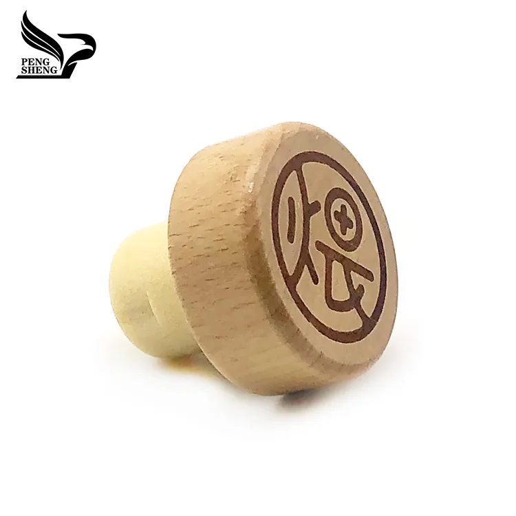 
Wooden cap synthetic cork bottle stopper Sealing completely and tightly 