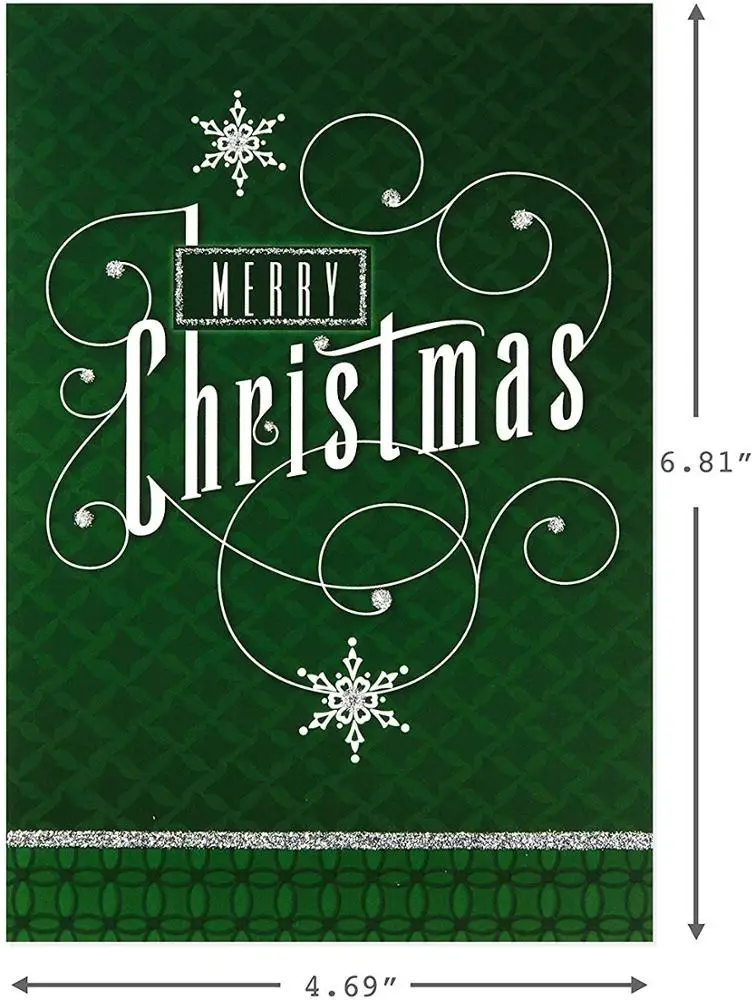 New Year Invitation Christmas Thank You Card And Envelope For Party Wishes Customized Accepted