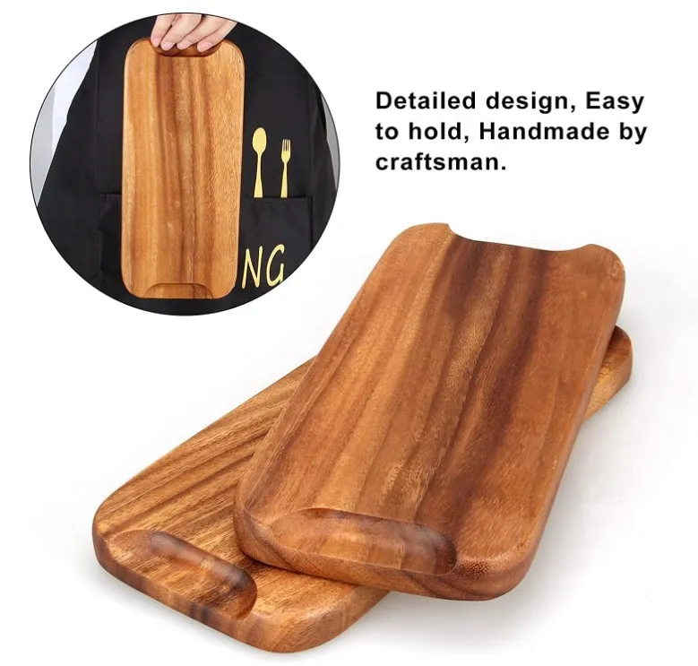Best Rectangular Wooden Tray Decorative Acacia Wood Appetizer Cheese Plates Small Sandwich Dessert charcuterie board