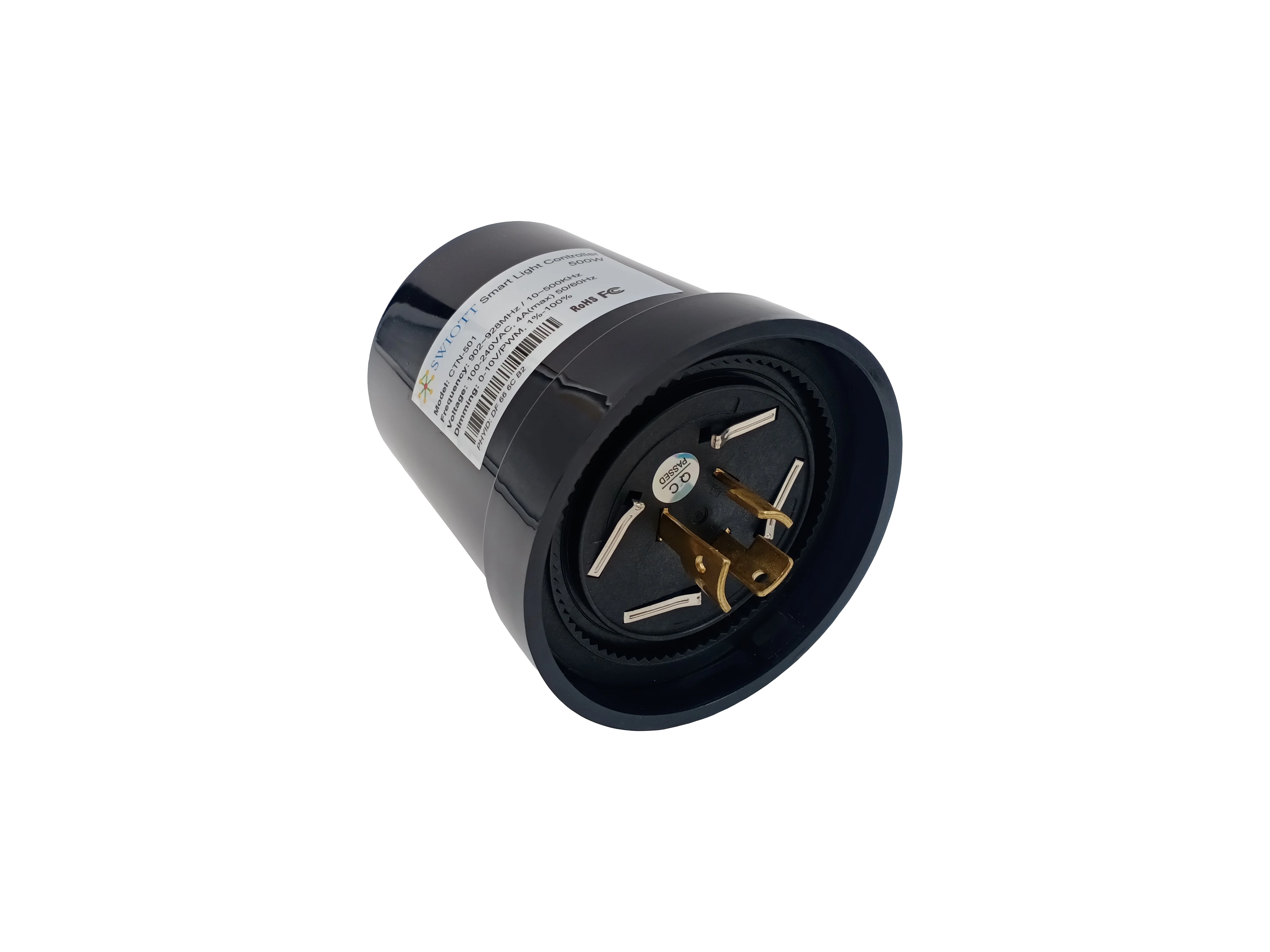 CTN501FL IP66 PLC+LoRaMesh Hybrid tilt leakage monitor photocell optical dimming GPS GNSS located smart street light controller