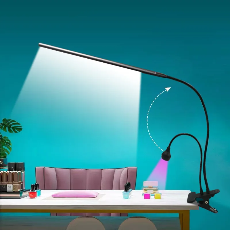 2024 Factory wholesale OEM high quality double head uv curing lamp USB led desk lamp for manicure for beautiful eyelashes