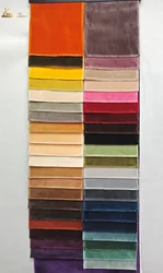 Hot Sale Super Soft Shiny Colorful Upholstery Plain Cut Sofa Velvet Fabric