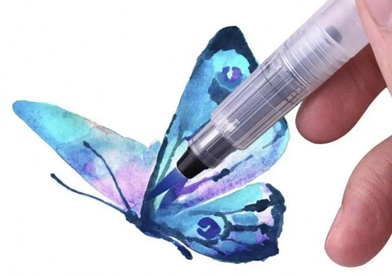 Powdered Pigment Refillable Water Color Paints Brush Markers For Art book