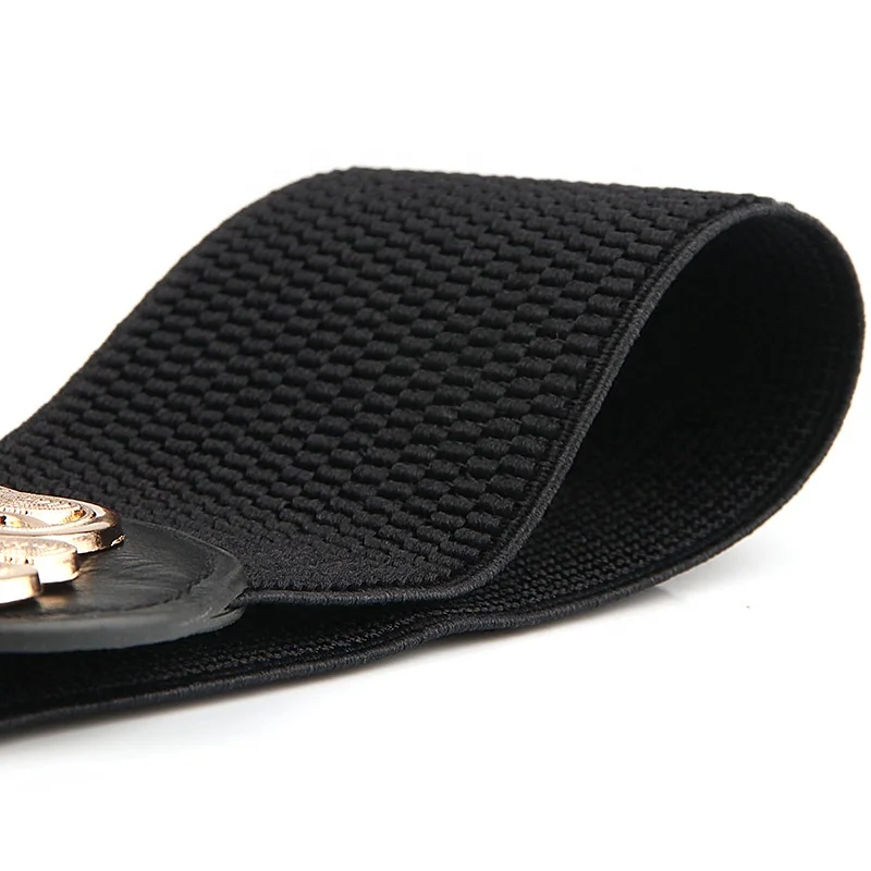 Vintage Ethnic Wide Women Belts Nylon Elastic Dress Waist Belt Ladies Waistband