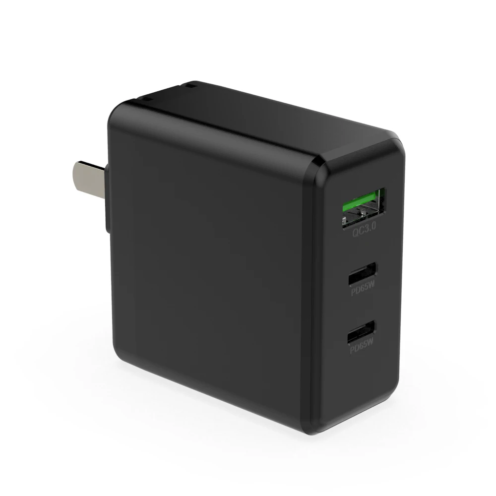 Заводское Оригинальное Универсальное зарядное устройство PD PPS 65 Вт Ган устройством для использования в домашних условиях настенный адаптер USB-C Type-C 2C + 1A выход AC110-240V поддержка 20 45