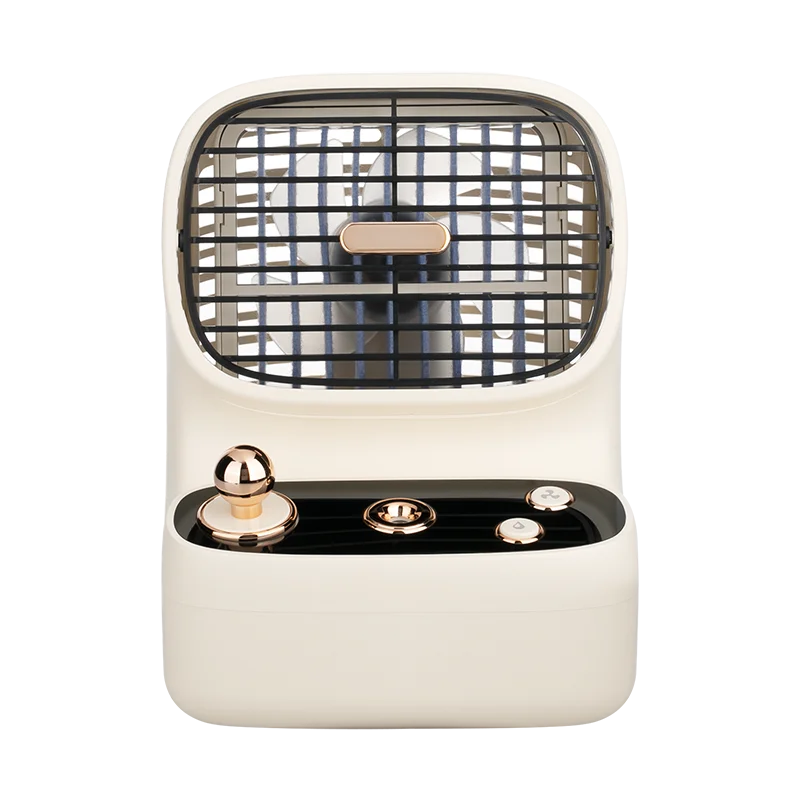 
Hot sale portable mini spray fan retro game machine shape ABS water-cooled spray rechargable fan 