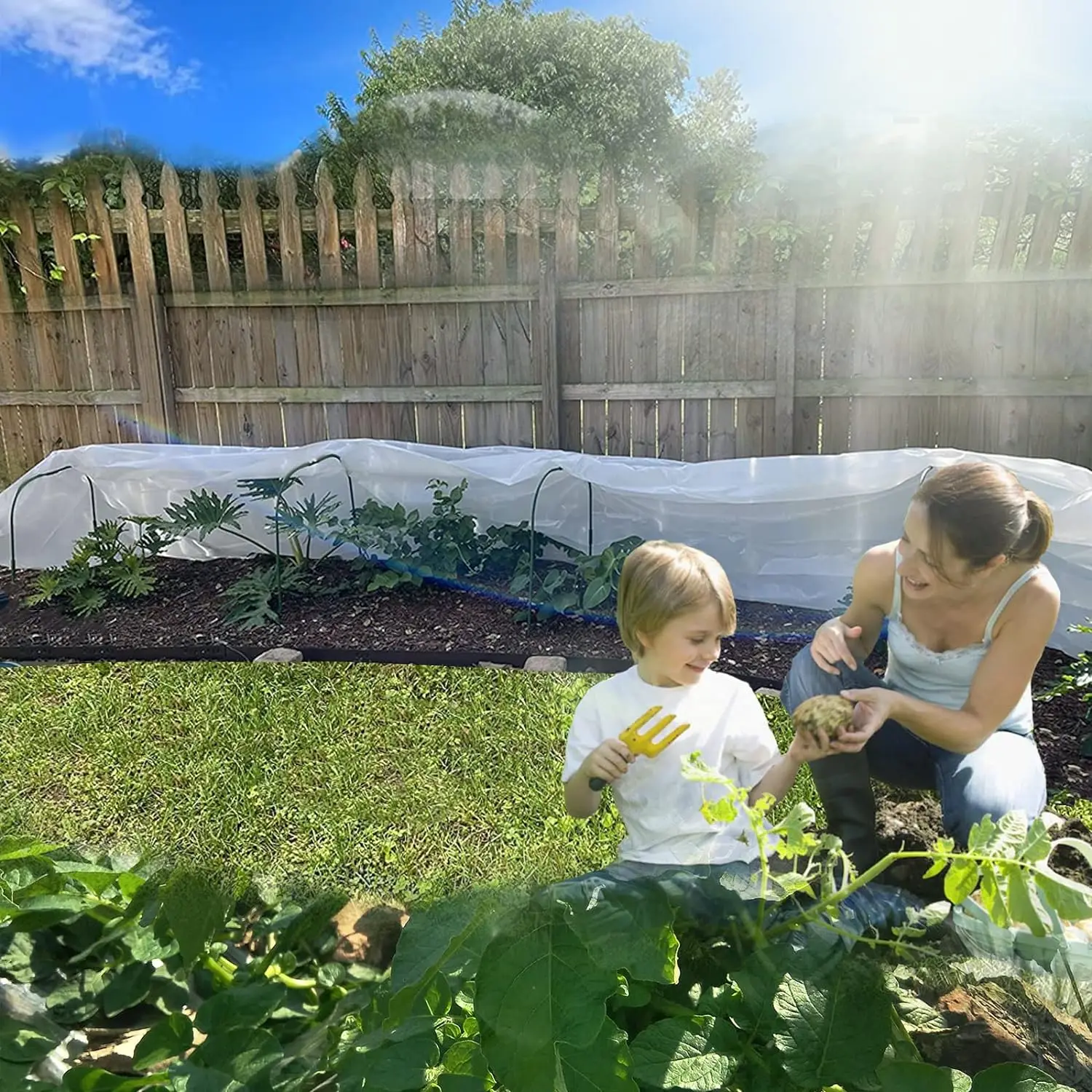 Garden poles green greenhouse frame structure tunnel greenhouse for tomato vegetables growing pipes 6PCS