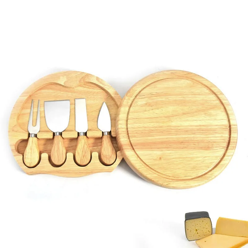 Round mini bambou bambu bamboo Charcuterie wood wooden wholesale set cutting cheese board