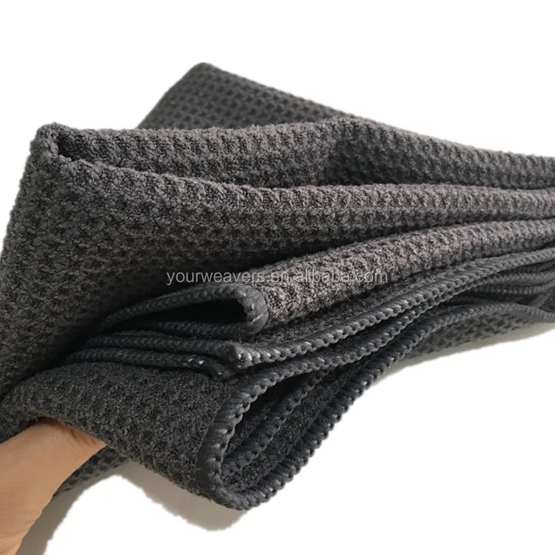 Microfiber Car Glass Waffle Weave Towel Super Soft 60x90cm Lint Free Auto Detailing Microfiber Car Drying Polishing Towel