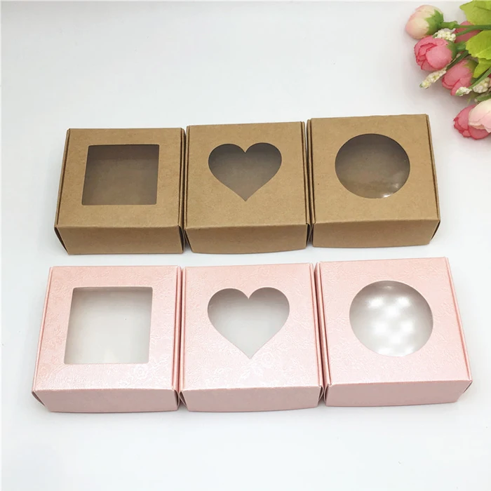 Eco-friendly Handmade Kraft Paper Box With Cut Out Shape