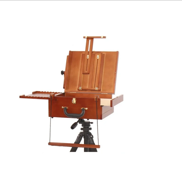 2023  Top selling   Lightweight and Portable French Box Easel  with Aluminium leg