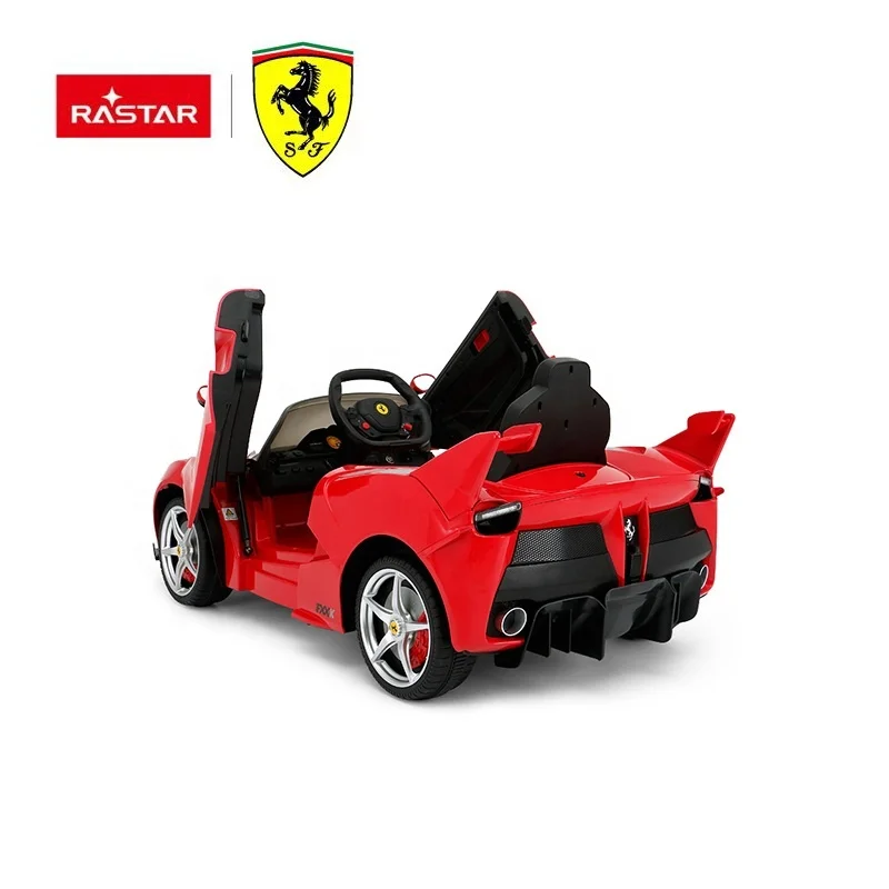 Rastar Baby Ride on Car Ferrari Toy Cars for Kids Plastic Unisex Ride-on for 3-8 Year Olds License Toy Car