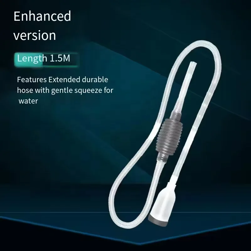 1.5M Aquarium Fish Tank Vacuum Gravel Water Filter Siphon Pump Cleaner Pump Safe Vacuum Cleaner Tools